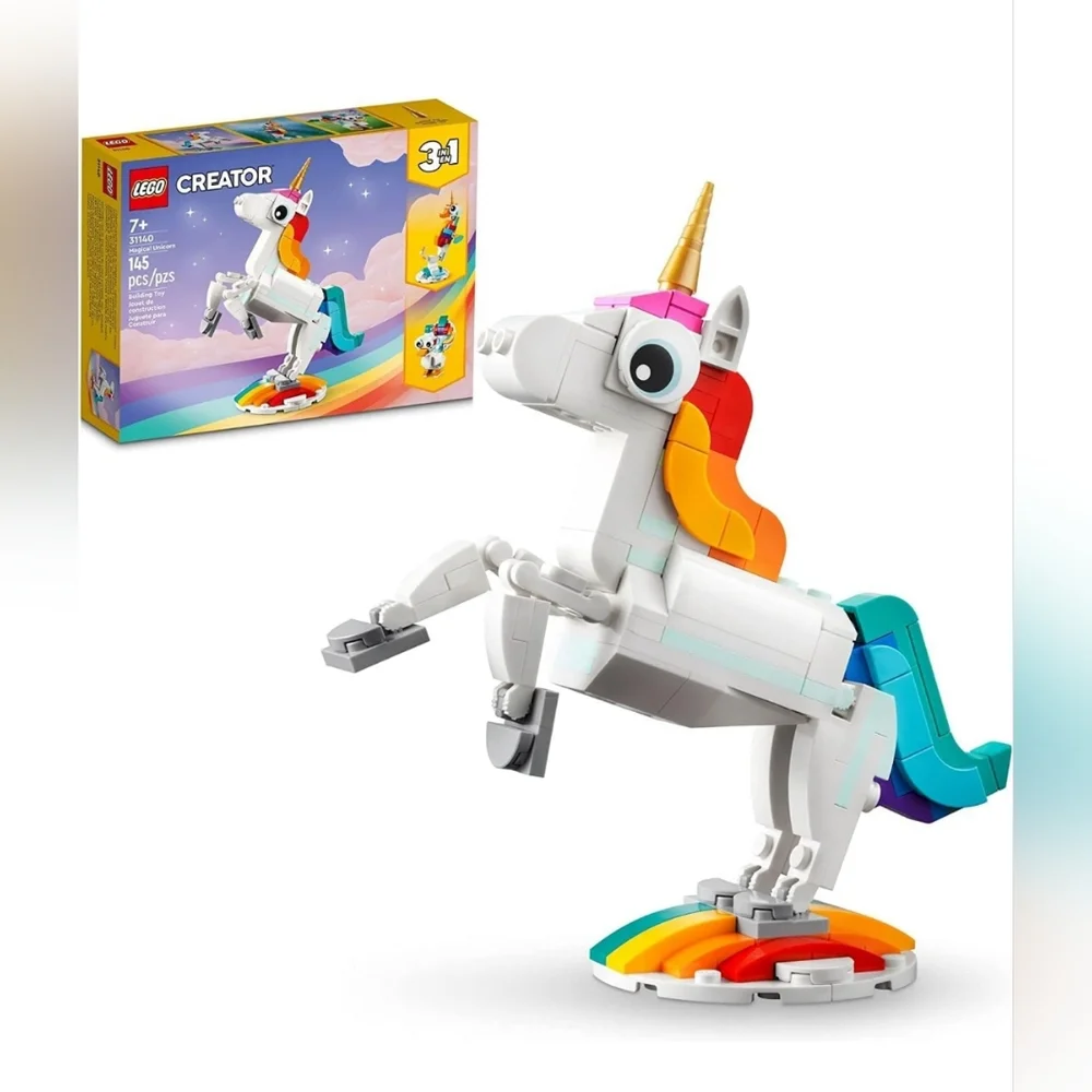 Lego Creator 31140 Magical Unicorn 3-in-1 NWT Building Toy Set